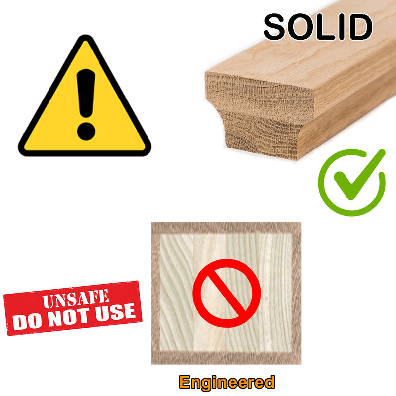 Affordable Stair Parts Solid Modern Wood Newel Post 