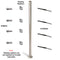 Stainless Steel Cable Threaded Modern Railing Terminal (Left)