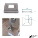 Stainless Steel Newel Post Square